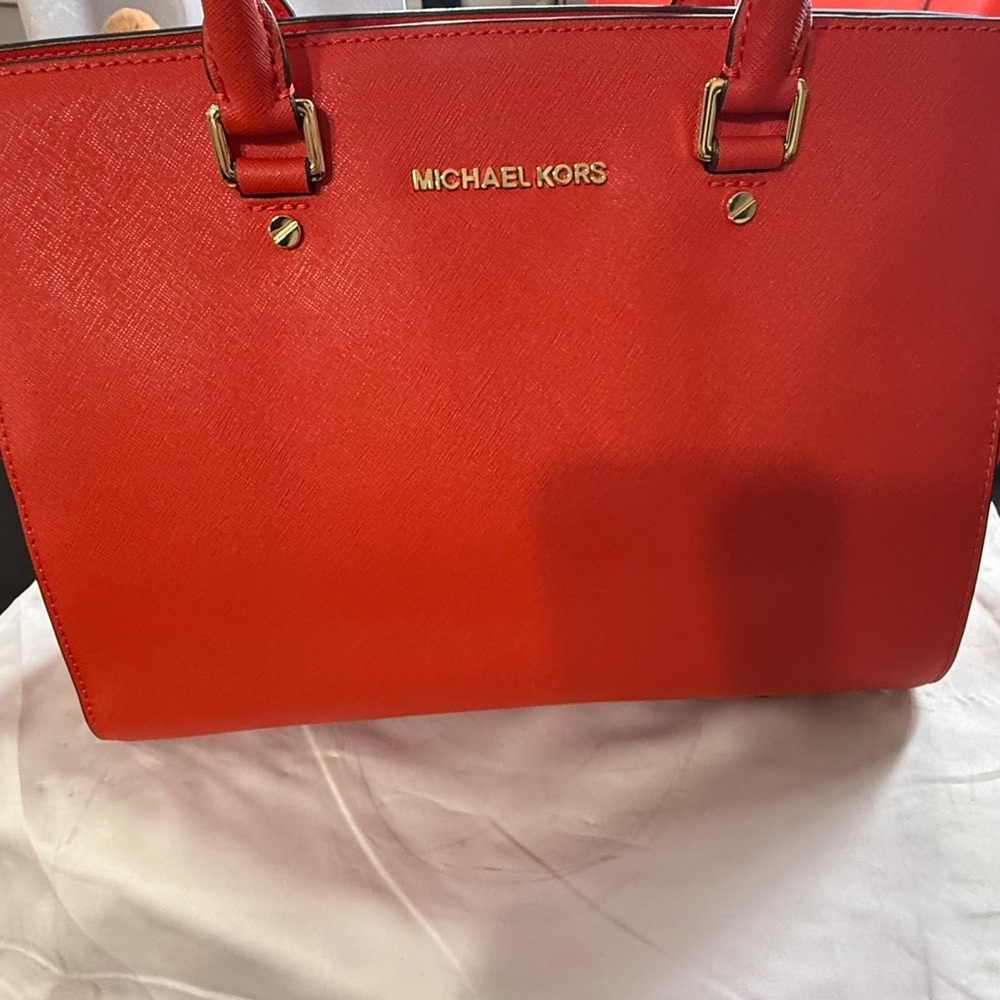 Michael Kors Vibrant Red Tote Bag